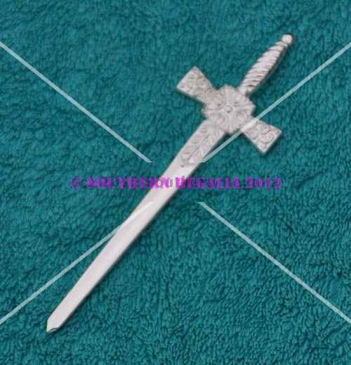 Firing Sword - 4'' / 12cms Silverplated - Click Image to Close